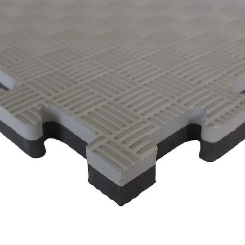 Viking Δάπεδο Ασφαλείας EVA 100x100x2,5 εκ Puzzle Μαύρο/Γκρι - Προστατευτικά Δάπεδα