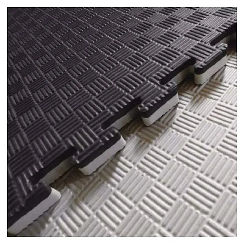 Viking Δάπεδο Ασφαλείας EVA 100x100x2,5 εκ Puzzle Μαύρο/Γκρι - Προστατευτικά Δάπεδα