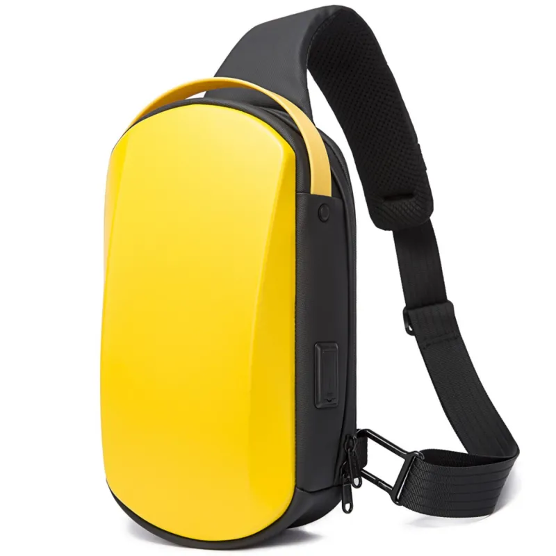 Τσαντάκι ώμου χιαστί crossbody Bange 7256 κίτρινο - Crossbody