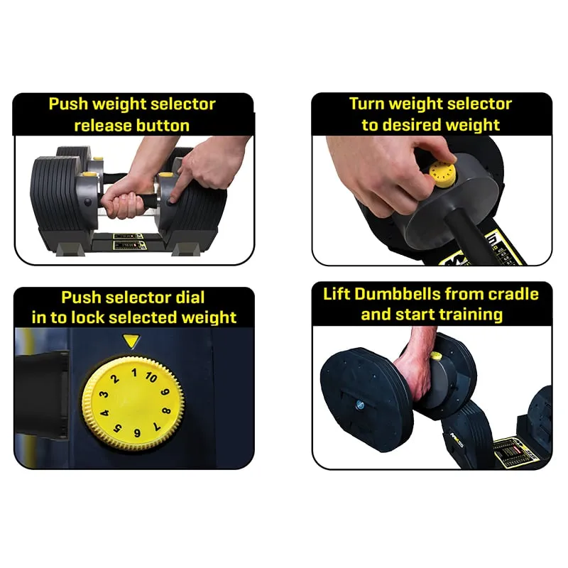 MX Select σετ ρυθμιζόμενων αλτήρων 5,6kg - 38,6kg MX85 - Σε 12 Άτοκες Δόσεις - Αλτήρες Crossfit