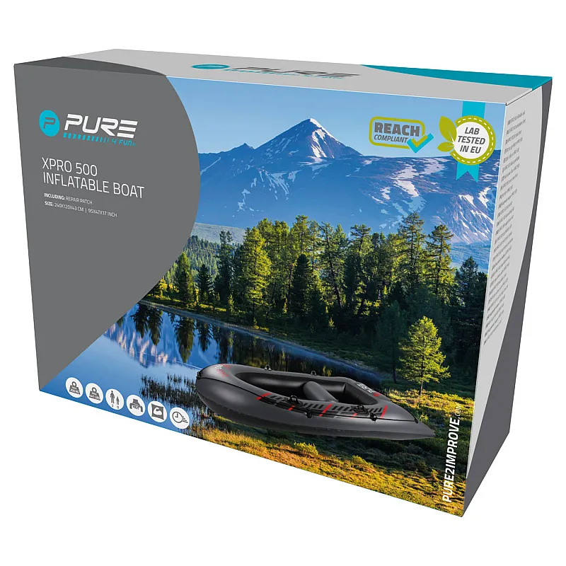 Pure4fun XPRO‑500 Φουσκωτή Βάρκα (2 ενήλικοι) AC-050 - Βάρκες - Κανόε