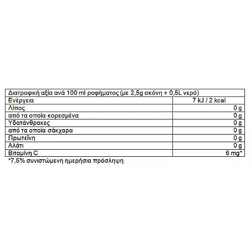 Instick Χυμός Πορτοκάλι σε σκόνη για 0,5Lit - Συσκευασία 12τμχ x 2,5g