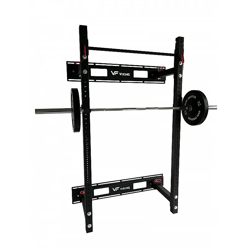Viking  Αναδιπλούμενο Επιτοίχιο Power Rack FR-004 - Πολυόργανα με πρόσθετα βάρη
