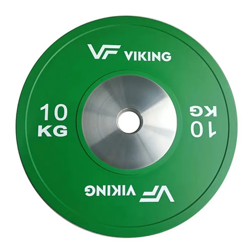 Viking Competition Bumber Plates 10kg 105828 - Δίσκοι - Μπάρες - Σετ Αλτήρων