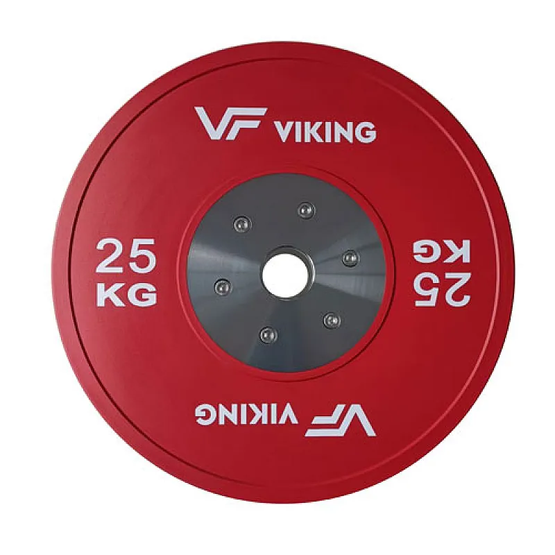 Viking Competition Bumber Plates 25kg 105830 - Δίσκοι - Μπάρες - Σετ Αλτήρων