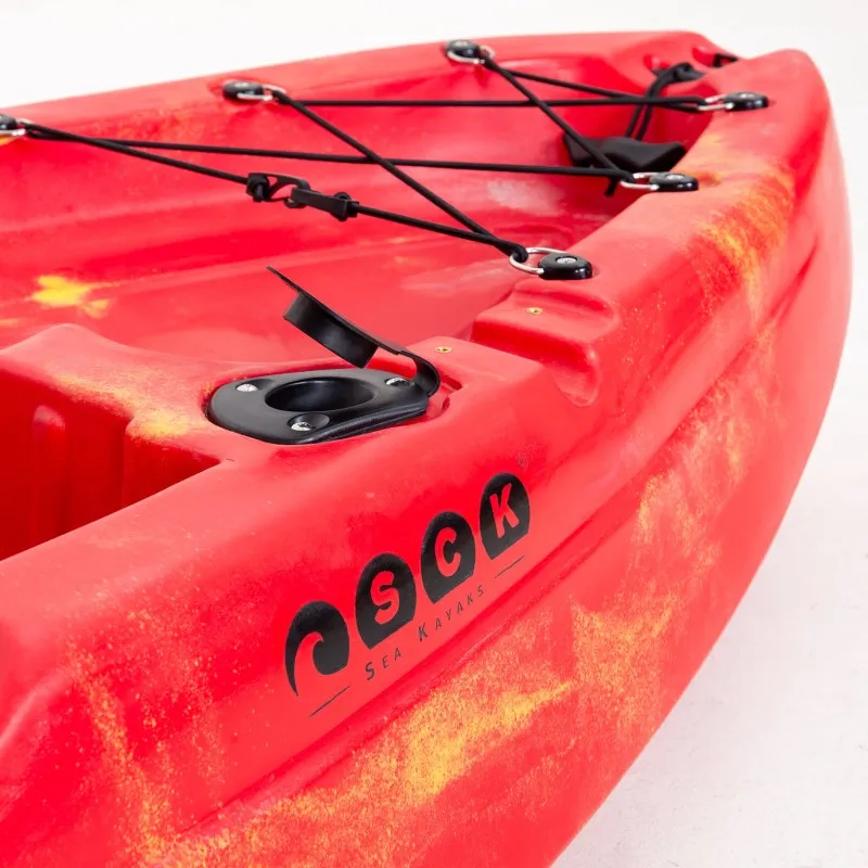 SCK Manatee 270cm μονοθέσιο SOT καγιάκ - Κόκκινο-Κίτρινο - 0201-27054 - Σε 12 Άτοκες Δόσεις