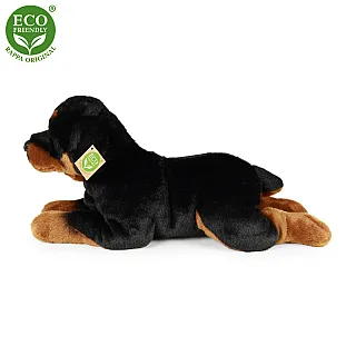 Rappa Λούτρινο Ροτβάιλερ Ξαπλωτό 39 Εκ Eco-Friendly (231054)