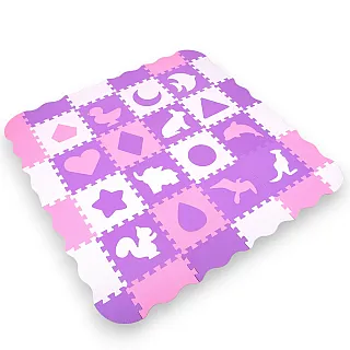 Σετ Παιδικό Δάπεδο Προστασίας Foam Puzzle Playmat με Περιφραγμένο Χώρο inSPORTline Burgino 30 x 30 x 1 εκ., 36 Τεμάχια 26513