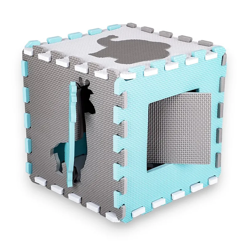 Σετ Παιδικό Δάπεδο Προστασίας Foam Puzzle Playmat με Περιφραγμένο Χώρο inSPORTline Burgino 30 x 30 x 1 εκ., 36 Τεμάχια 26514