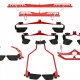 Power Force Λαβές οργάνων γυμναστικής Premium Handles Set Red PF-200546 - Σε 12 Άτοκες Δόσεις