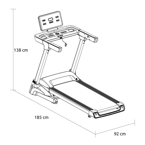 ProTred MR‑955 Ηλεκτρικός Διάδρομος Γυμναστικής 3.0HP - Σε 12 Άτοκες Δόσεις