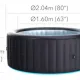 MSpa Υδρομασάζ AURORA LED 6 χρήστες 105802 - Σε 18 Άτοκες δόσεις - Σάουνες - Σπα