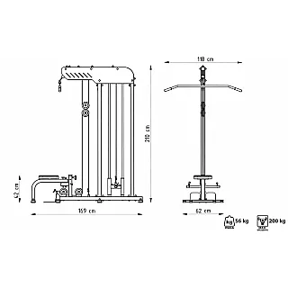 Marbo Τροχαλία Πλάτης   Κωπηλατική  MS‑W101 