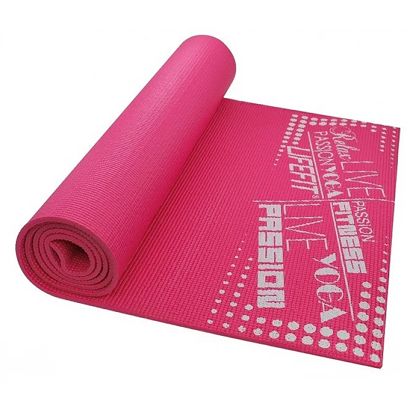 Life Fit Στρώμα γυμναστικής Yoga Mat SlimFit A02-03 Ροζ - Yoga - Pilates