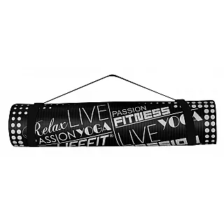 Life Fit Στρώμα γυμναστηρίου NBR Mat Exclusive C02-06 100 x 60cm Μαύρο