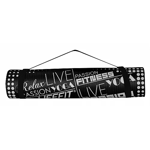 Life Fit Στρώμα γυμναστηρίου NBR Mat Exclusive C02-06 100 x 60cm Μαύρο