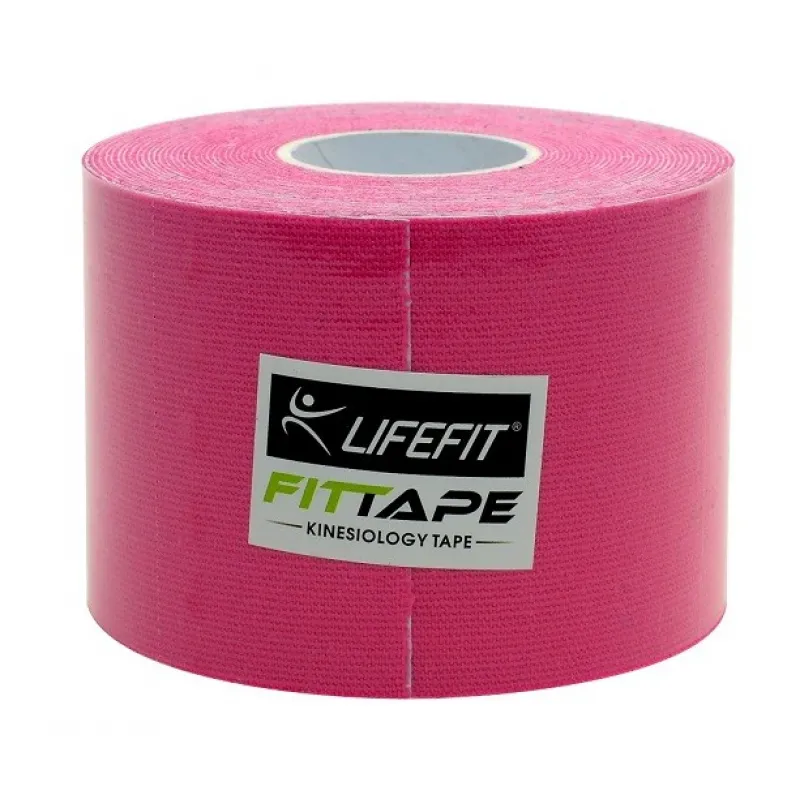 Life Fit Ταινία Κινησιοθεραπείας F-TAPE-02 Ροζ 5x500cm - Αθλητιατρικά