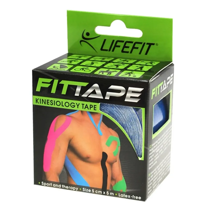 Life Fit Ταινία Κινησιοθεραπείας F-TAPE-06 Μπλε 5x500cm - Αθλητιατρικά