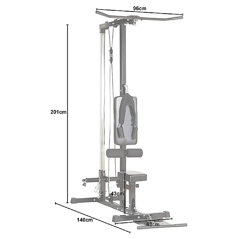 Viking LP-7 Τροχαλία Πλάτης - Πολυόργανα με πρόσθετα βάρη