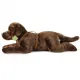 Rappa Λούτρινος Σκύλος Labrador Retriever Καφέ Ξαπλωτός 61 εκ. Eco-Friendly (211377)