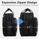Υφασμάτινος Χαρτοφύλακας Taygeer 18 laptop 32L 1084 μαύρο - Χαρτοφύλακες