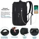 Σακίδιο πλάτης 40L Travel 17” Matein 1197 μαύρο - Σακίδια Πλάτης