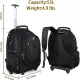 Σακίδιο πλάτης Τροχήλατο 55L Laptop 15,6” Matein 1271 μαύρο - Τροχοτσάντες