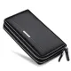 Δερμάτινο Ανδρικό πορτοφόλι William Polo 163(LARGE) black - Χειρός/Νεσεσέρ