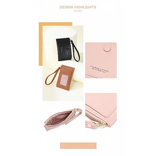 Γυναικεία καρτοθήκη Pierre Loues 19-55 μαύρο