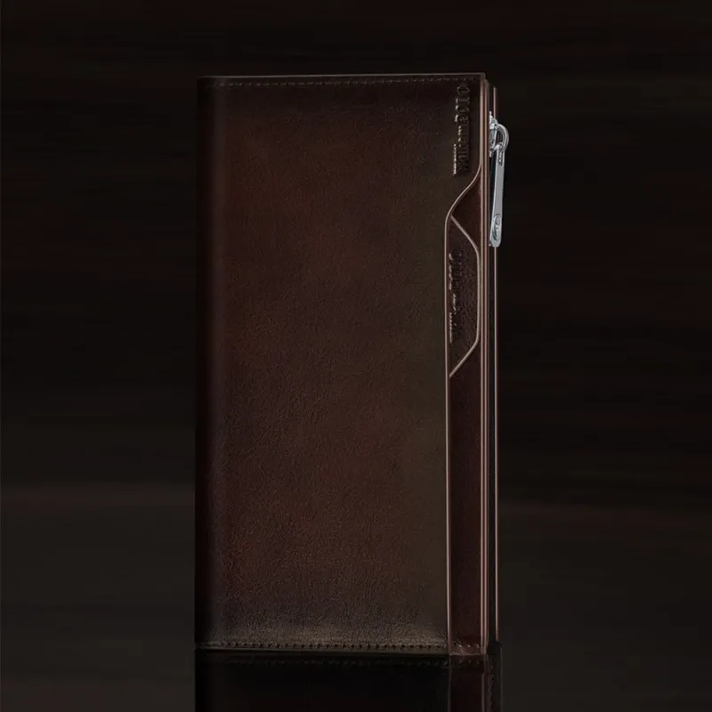 Δερμάτινο Ανδρικό πορτοφόλι William Polo 211566 dark brown - Δερμάτινα ανδρικά πορτοφόλια