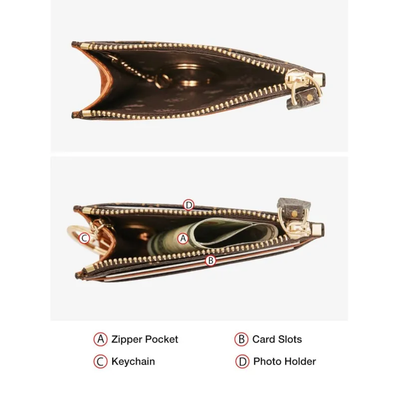 Γυναικείο  πορτοφόλι/καρτοθήκη PVC Foxer 2161015F καφέ - Πορτοφόλια Γυναικεία