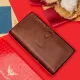Δερμάτινο Ανδρικό πορτοφόλι William Polo 218163 Brown - Δερμάτινα ανδρικά πορτοφόλια