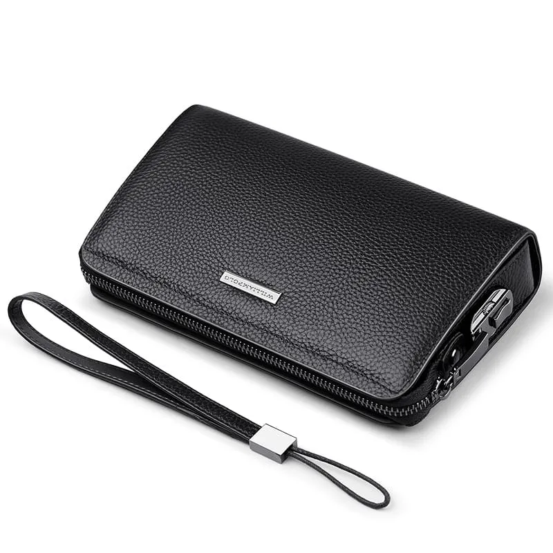 Δερμάτινο Ανδρικό πορτοφόλι William Polo 286 black - Χειρός/Νεσεσέρ
