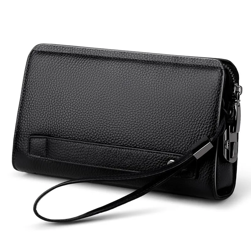 Δερμάτινο Ανδρικό πορτοφόλι William Polo 286 black - Χειρός/Νεσεσέρ