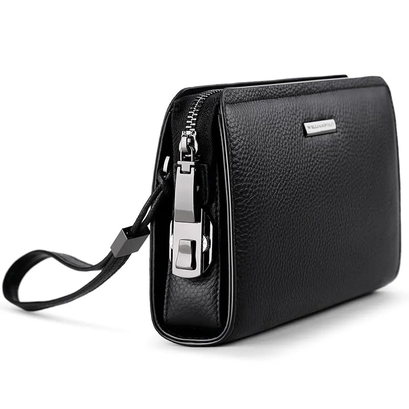 Δερμάτινο Ανδρικό πορτοφόλι William Polo 286 black - Χειρός/Νεσεσέρ