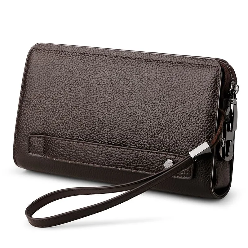 Δερμάτινο Ανδρικό πορτοφόλι William Polo 286 brown - Χειρός/Νεσεσέρ
