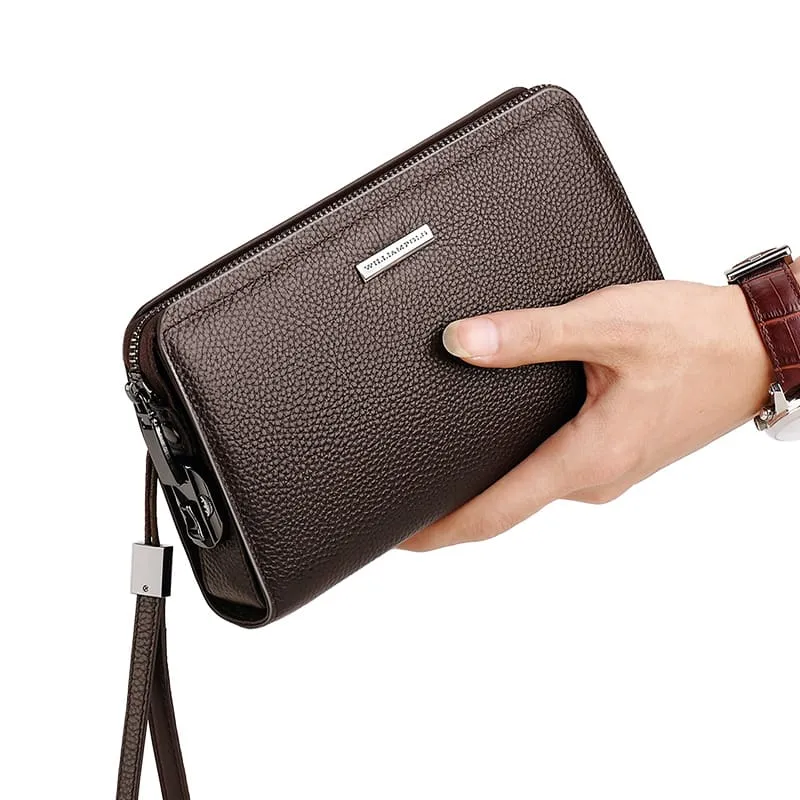 Δερμάτινο Ανδρικό πορτοφόλι William Polo 286 brown - Χειρός/Νεσεσέρ