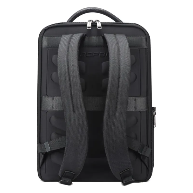 Σακίδιο πλάτης Αντικλεπτικό/Δέρμα  24L Laptop 15,6” Bopai 61-122631C μαύρο - Δερμάτινα σακίδια πλάτης