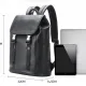 Δερμάτινο Σακίδιο πλάτης Αντικλεπτικό 24L Laptop 15,6” Bopai 61-123391 μαύρο
