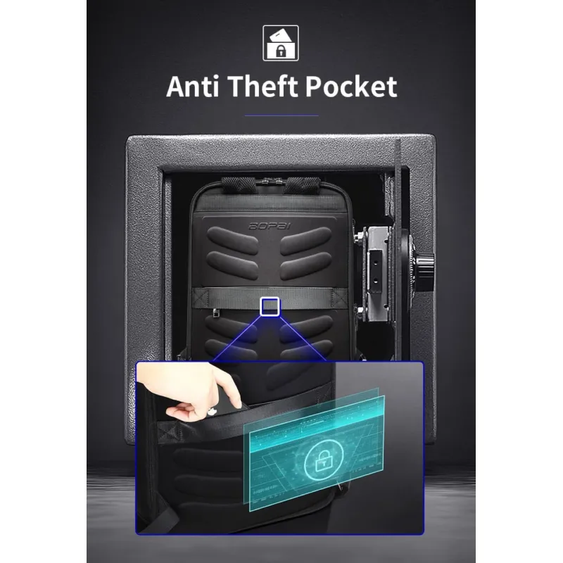 Σακίδιο πλάτης Αντικλεπτικό 24L Laptop 15,6” Bopai 61-19011 μαύρο - Επαγγελματικά Σακίδια Πλάτης