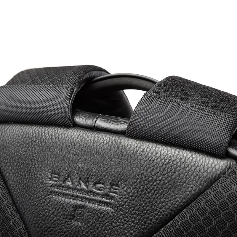 Δερμάτινο Σακίδιο πλάτης 21L Laptop 15,6” Bange 6621 μαύρο