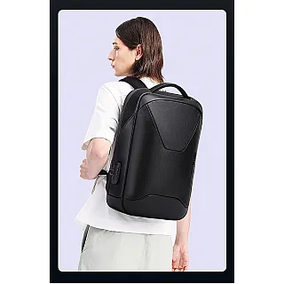 Δερμάτινο Σακίδιο πλάτης 21L Laptop 15,6” Bange 6621 μαύρο
