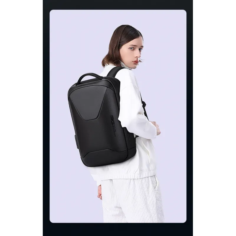 Δερμάτινο Σακίδιο πλάτης 21L Laptop 15,6” Bange 6621 μαύρο
