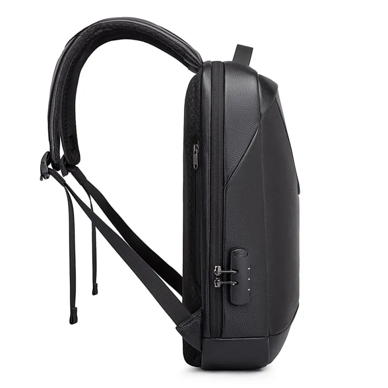 Δερμάτινο Σακίδιο πλάτης 21L Laptop 15,6” Bange 6621 μαύρο