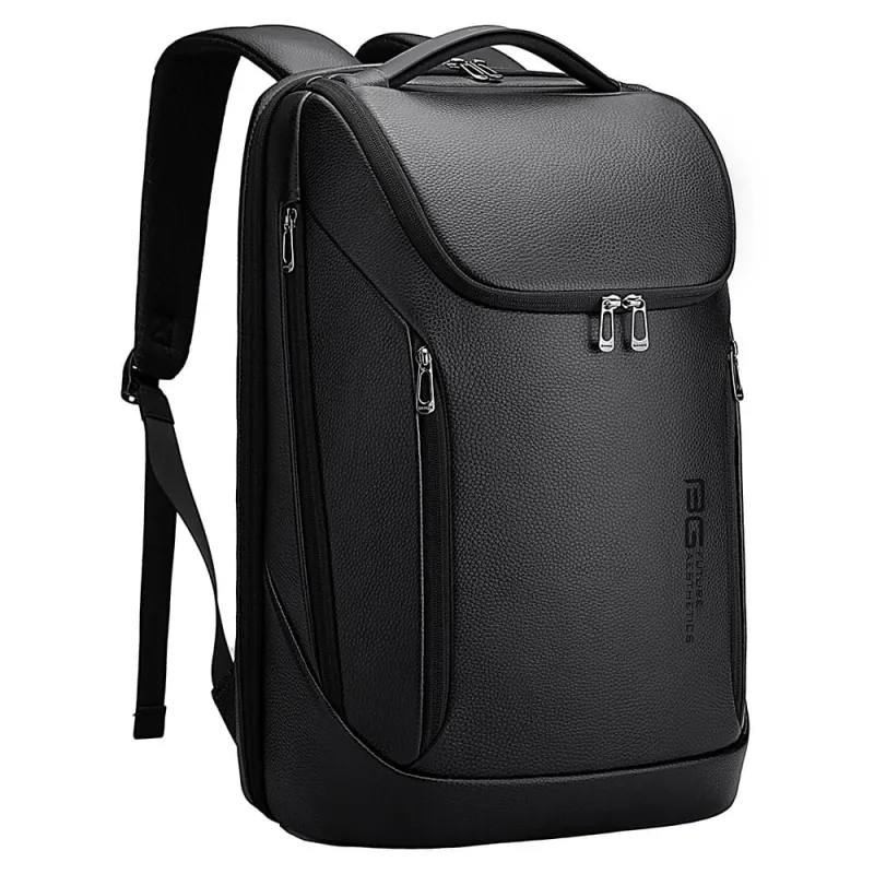 Δερμάτινο Σακίδιο πλάτης 24L Laptop 15,6” Bange 6623 μαύρο