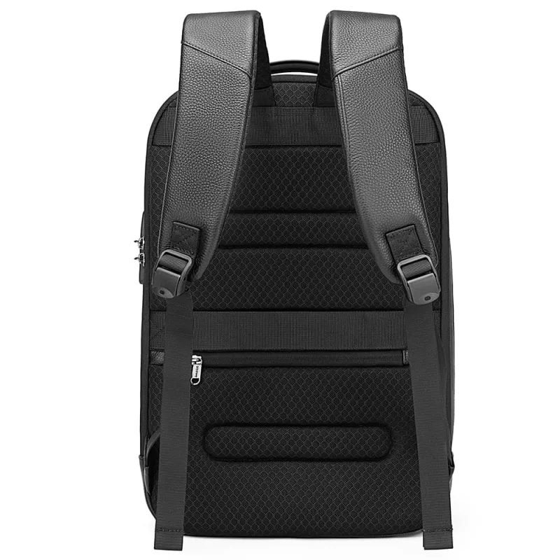 Δερμάτινο Σακίδιο πλάτης 24L Laptop 15,6” Bange 6623 μαύρο
