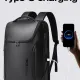 Δερμάτινο Σακίδιο πλάτης 24L Laptop 15,6” Bange 6623 μαύρο
