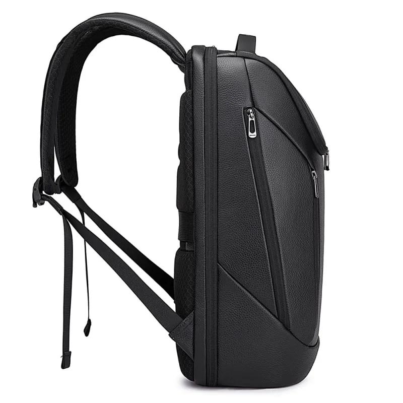 Δερμάτινο Σακίδιο πλάτης 24L Laptop 15,6” Bange 6623 μαύρο