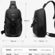 Τσαντάκι ώμου χιαστί crossbody Bange 77120 μαύρο