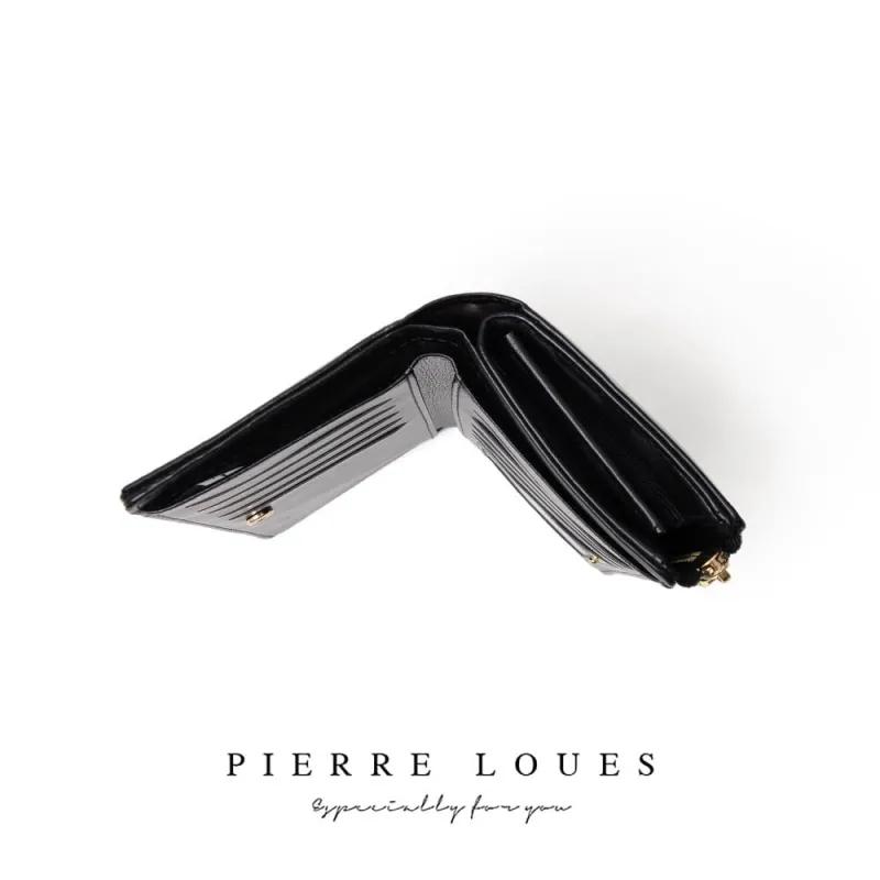 Γυναικείο πορτοφόλι Pierre Loues 813-7 μαύρο